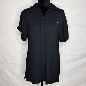 NWOT Worth New York Short-Sleeve Polo Blouse Women’s Size XS Rayon Blend